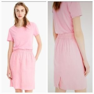 J. Crew Cotton Midi Skirt Pink Women’s XXS 26” Length NWT